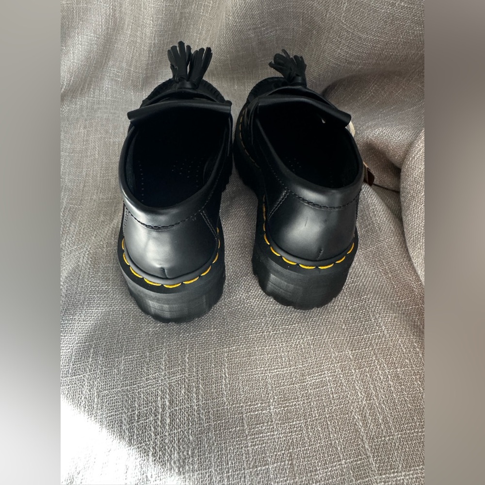 Dr. Martens Black Tassel Adrian Platform Loafers - Picture 7 of 10